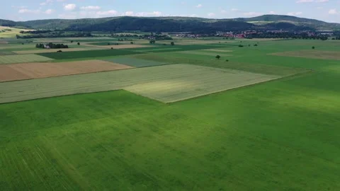 The landscape of the Werra Valley Video stock 156732311