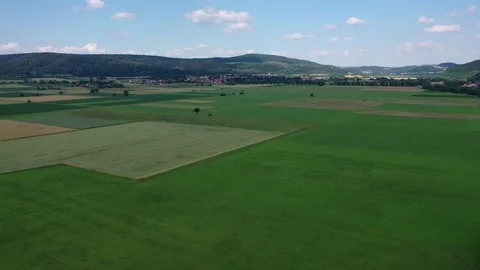 The landscape of the Werra Valley Video stock 156732788