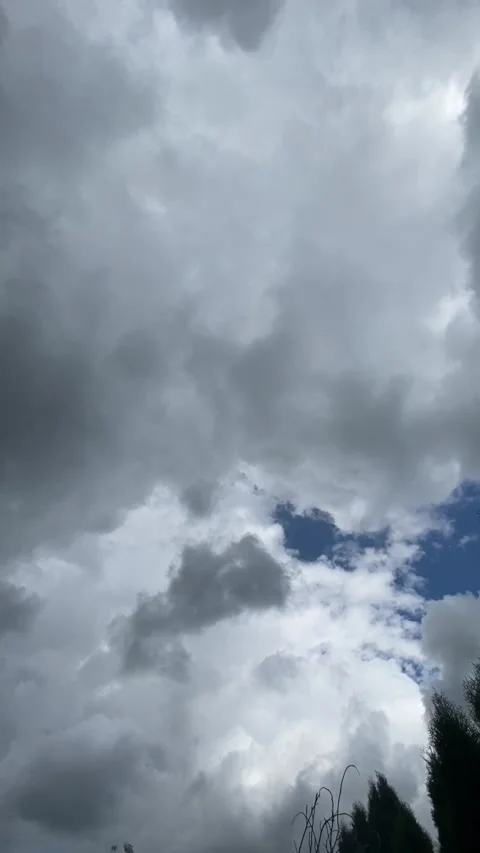 Landscape white clouds 4K timelapse Stock Footage 194500575