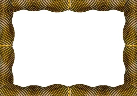Landscape White Frame With Geometric Linear Edges Stock Illustration
