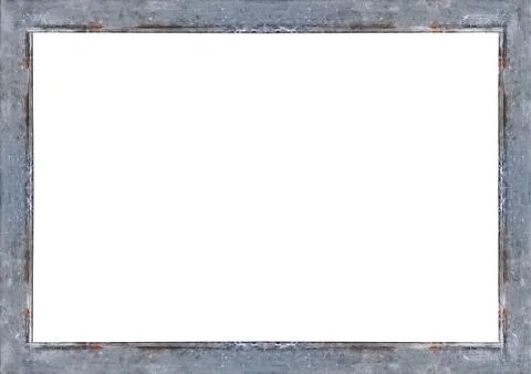 Landscape White Frame with Rustic Borders Stock Illustration