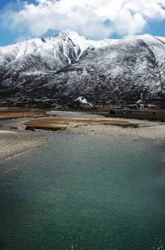 Landscape in winter Stock Photos