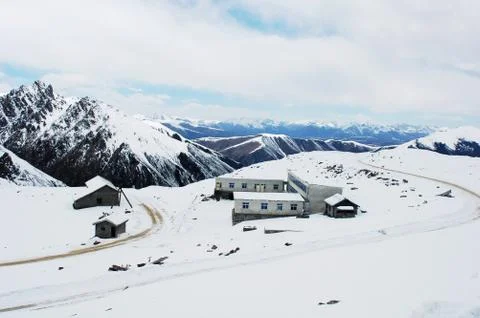 Landscape in winter Stock Photos