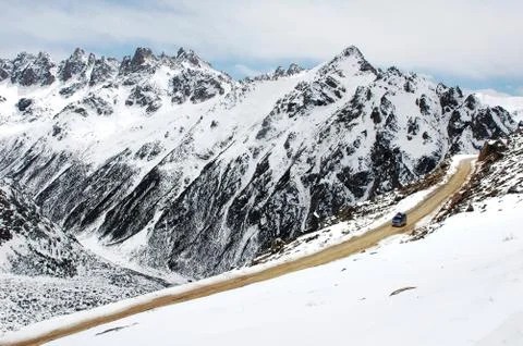 Landscape in winter Stock Photos