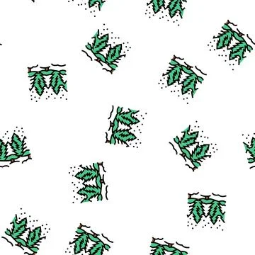 Landscape winter vector seamless pattern Stock Illustration