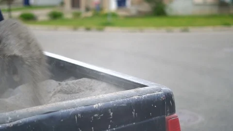 Landscape worker shovers Stock Footage 78067435