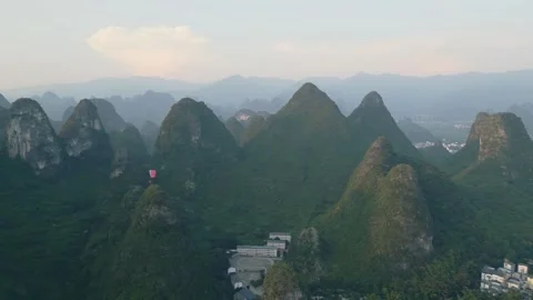 Landscape of yangshuo guilin china Stock Footage 252144694