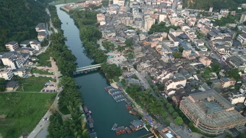 Landscape of yangshuo guilin china Stock Footage 252144997