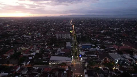 Landscape of Yogyakarta sunset 動画素材 240942165