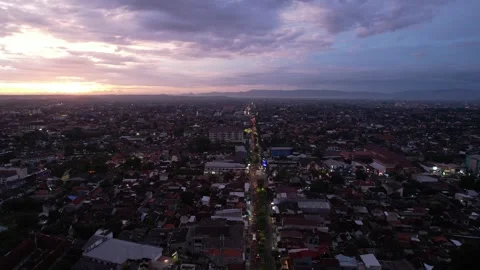 Landscape of Yogyakarta sunset Stock Footage 240943321