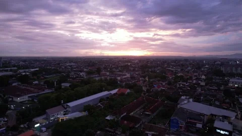 Landscape of Yogyakarta sunset Stock Footage 240953223