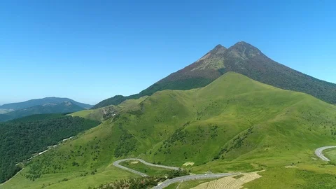 Landscape of Yufudake mountain Vídeo Stock 90870765