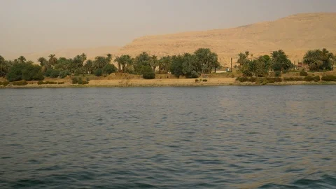 Landscapes of the Nile River Stock Footage 88747769