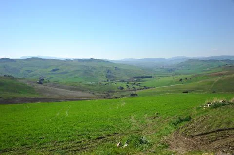 Landscapes of sicily 库存照片