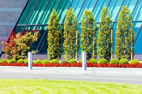 Landscaping of the park Stock Photos