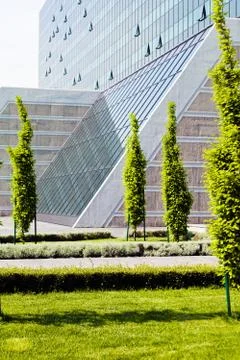 Landscaping of the park Stock Photos