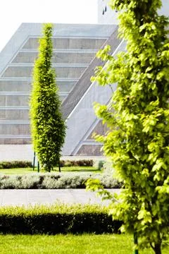 Landscaping of the park Stock Photos