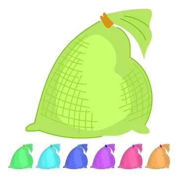 Landscaping sand bag vector cartoon graphic Stock Illustration