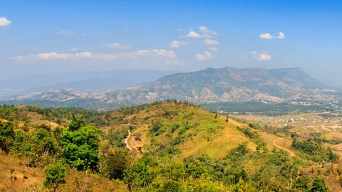 Landscapse view Khao Kho Timelapse Stock Footage 89222767
