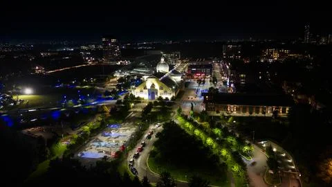 Landsdowne Park at Night Stock Photos