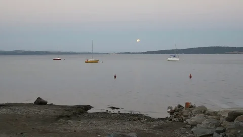 Landskape lake of the moon Stock Footage 78777581