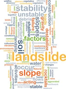 Landslide background concept Stock Illustration