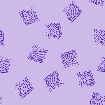 Landslide disaster line seamless pattern 库存插图