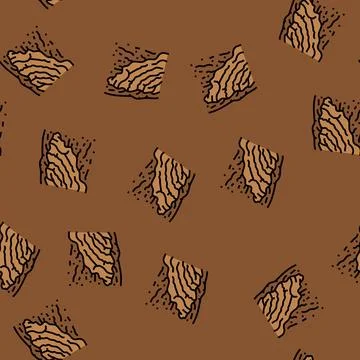 Landslide disaster vector seamless pattern Illustrazione stock