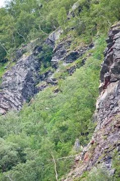 Landslide risk Stock Photos