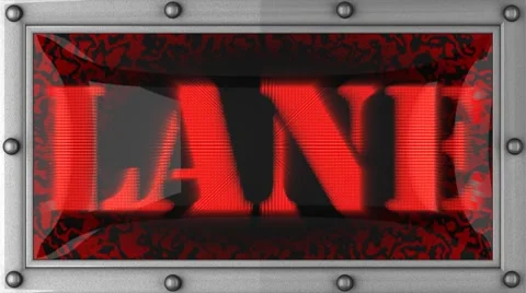 Lane on led Stock Footage 8760479