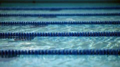 Lane ropes in a pool. 스톡 동영상 88405418