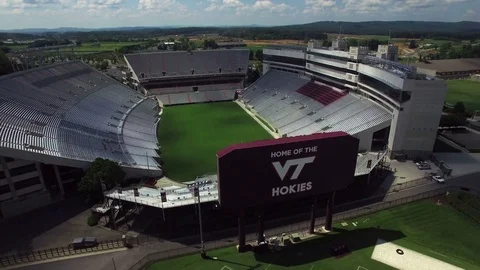 Lane Stadium at Virginia Tech Stock Footage 80205887