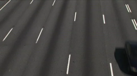 Lanes of traffic Stock Footage 861937
