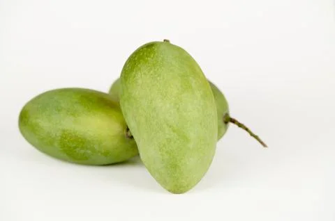 Langda mangoes on white Stock Photos