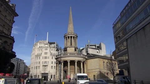 Langham Place view 스톡 동영상 49967847