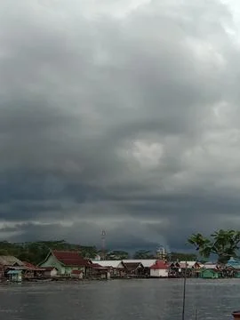Langit mendung Foto stock