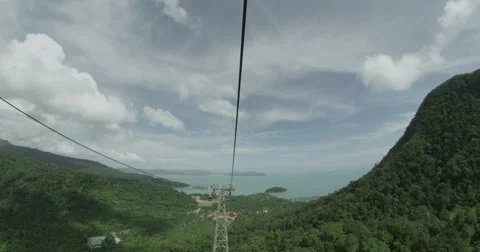Langkawi Cable Car Ride Stock Footage 62637951