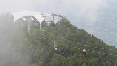 LANGKAWI CLOUDY CABLE 库存影片 220444278