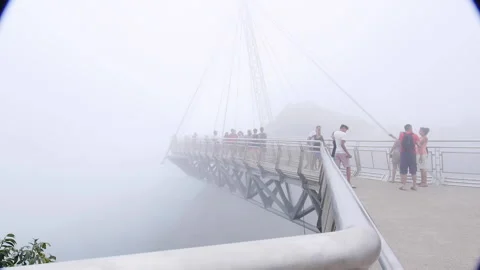 LANGKAWI CLOUDY SKYBRIDGE 02 库存影片 220445299