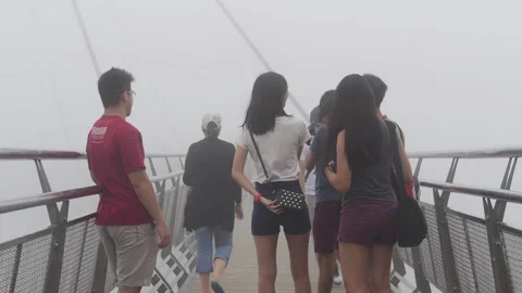 LANGKAWI CLOUDY SKYBRIDGE 03 库存影片 220445399