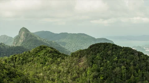 Langkawi mountains Time lapse 2 Stock Footage 45438467
