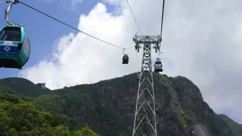 Langkawi Sky Way Cable Car 4 Stock Footage 146676469