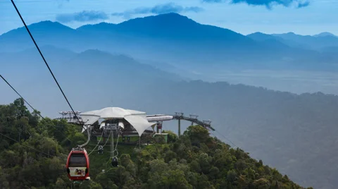 Langkawi SkyCab Stock Footage 56202595
