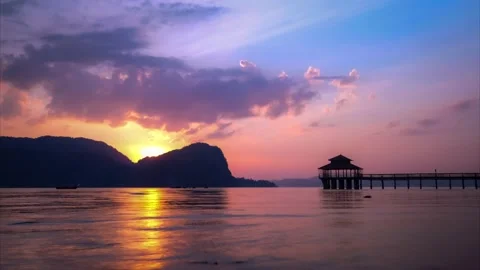 Langkawi Sunset, Malaysia Video stock 169715384