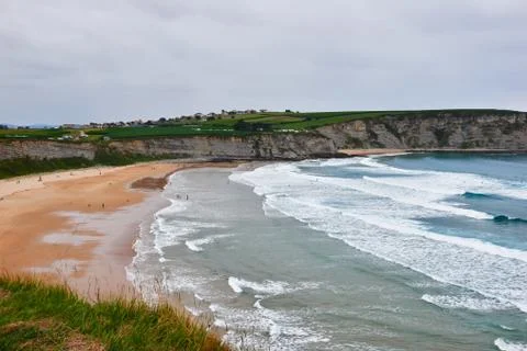 Langre beach Stock Photos
