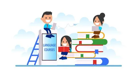 Language courses Stock Illustration
