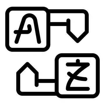 Language exchange program connecting english and japanese culture Stock Illustration