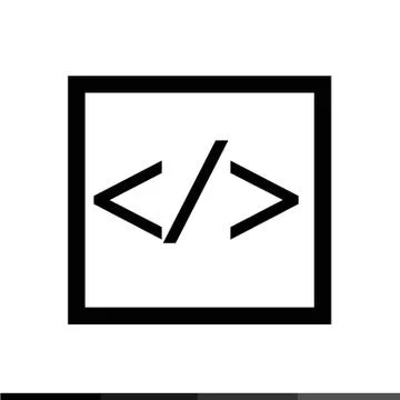 Language HTML icon , Progrmming code icon Illustration design Stock-Illustration
