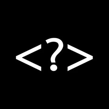 Language HTML icon , Progrmming code icon Illustration design Stock Illustration