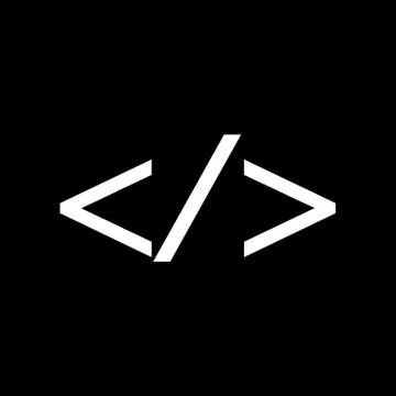 Language HTML icon , Progrmming code icon Illustration design Stock Illustration